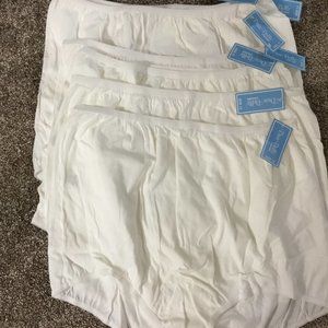 Dixie Belle Underwear 7 pair of Panties White Full Figure NEW Plus Queen Size 12